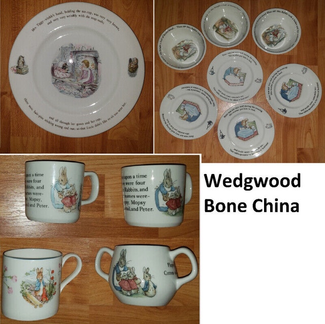 Wedgwood Children's Dinnerware - Bone China Cups and Bowls