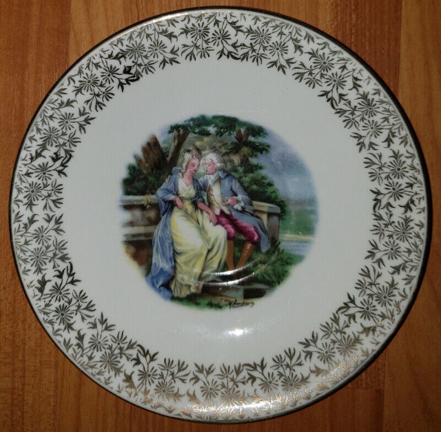 Imperial gilded fine bone china side plate circa 1930