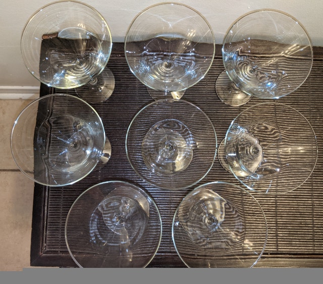 8 Large Martini Glasses (Take all for $50) - photo 3
