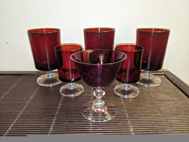 6 Red Wine Glasses (Take all for $60) - photo 2