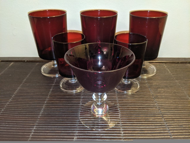6 Red Wine Glasses (Take all for $60) - photo 4