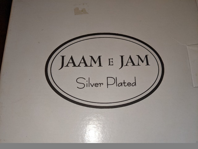 Vintage Jaam e Jam Silver Plated Round Tray - photo 2