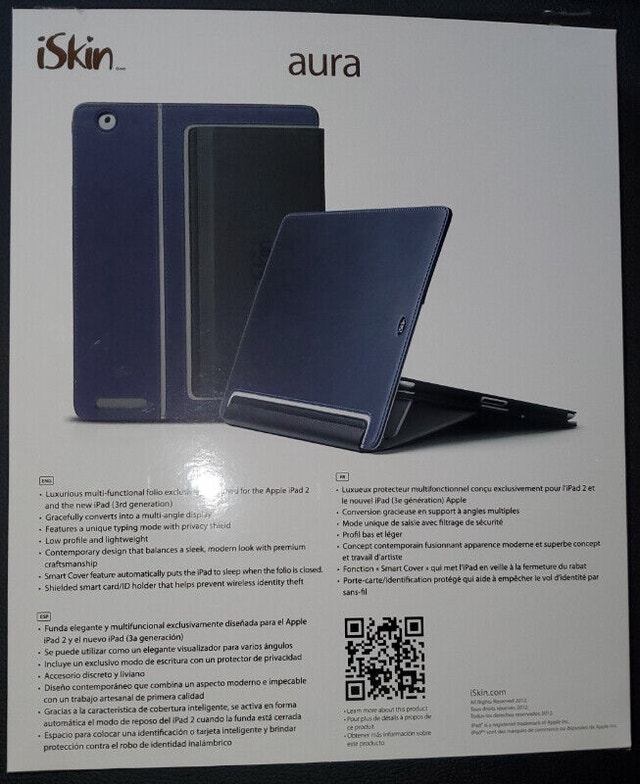 iSkin Aura Deluxe Folio with Typing & Viewing Stand for iPad - photo 2