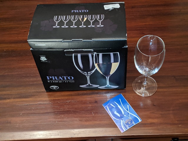 Bohemia Crystalex Prato Wine Glasses Set of 6