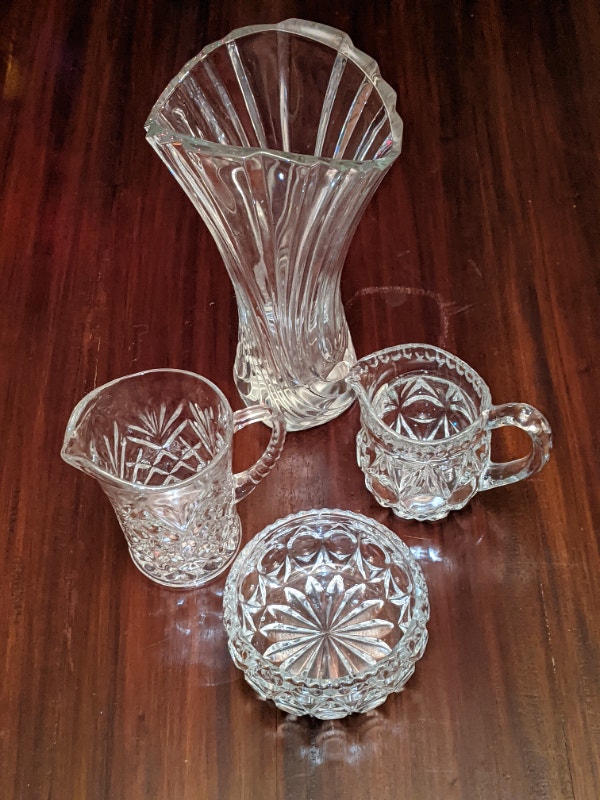 Various Crystal Pieces ($30)