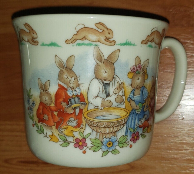 Royal Doulton Bunnykins Christening Set and Bowl - photo 2