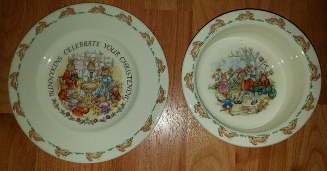 Royal Doulton Bunnykins Christening Set and Bowl - photo 5