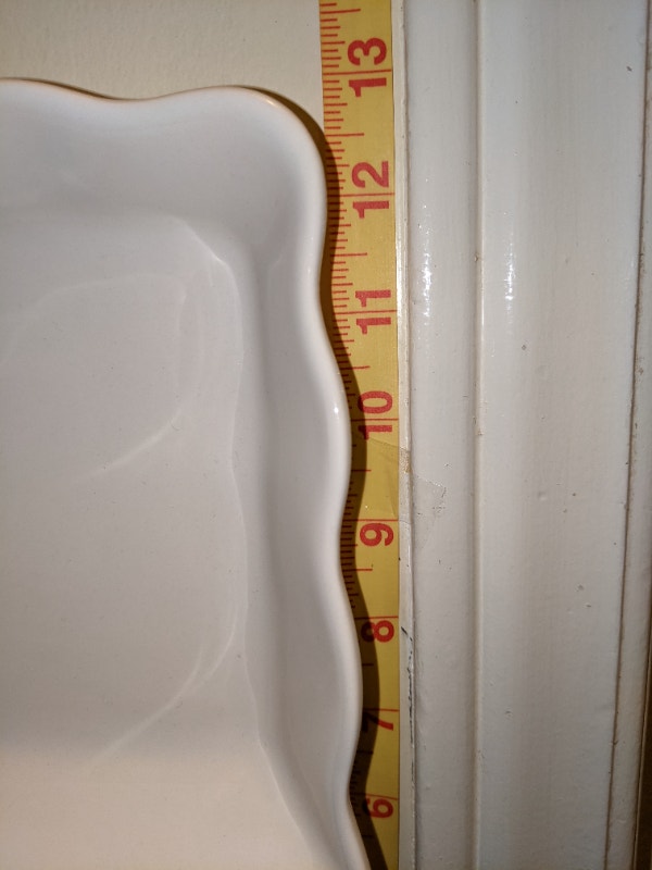 Rectangular White Serving Dish with Divider ($10) - photo 5
