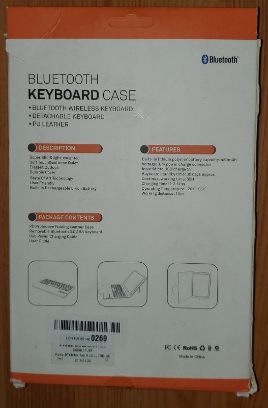 Samsung Galaxy 4 10.1 Bluetooth Keyboard Case - photo 2