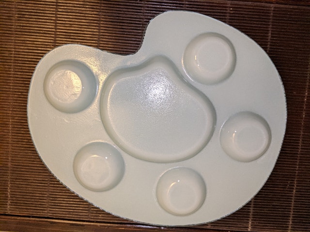 Glass Painting Palette Platter - photo 4