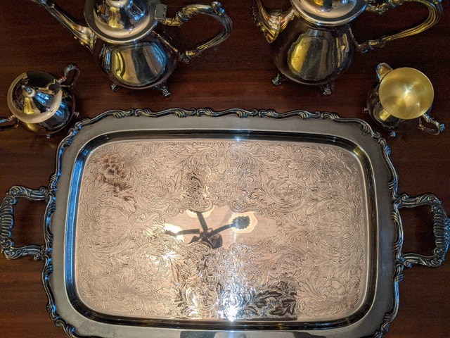 Vintage Silver Plated Oneida 5 Piece Set - photo 4