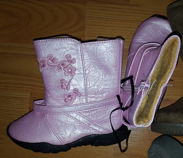 Sizes 4-6 Baby Girl Toddler Shoes and Boots Lot - 5 Pairs - photo 5