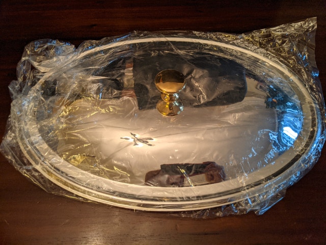 Vintage Silver Plated 3 Quart Oval Baker