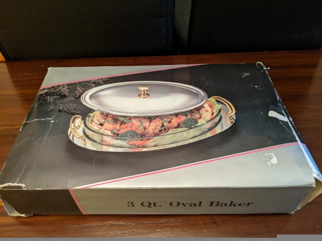 Vintage Silver Plated 3 Quart Oval Baker - photo 2