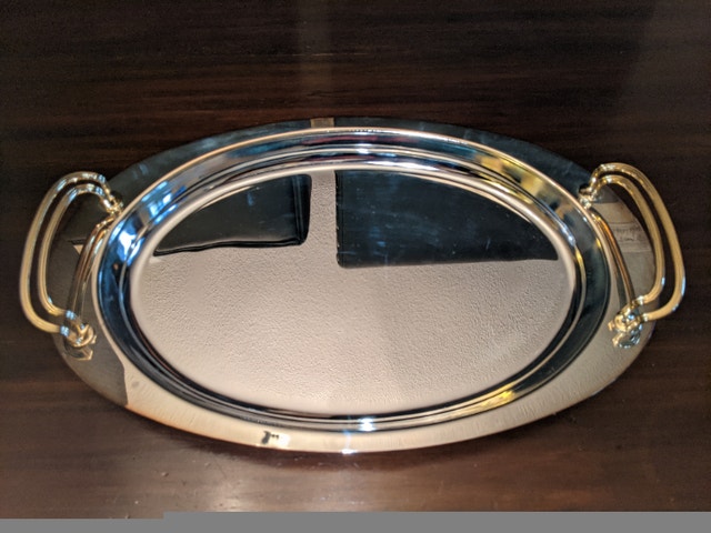 Vintage Silver Plated 3 Quart Oval Baker - photo 4
