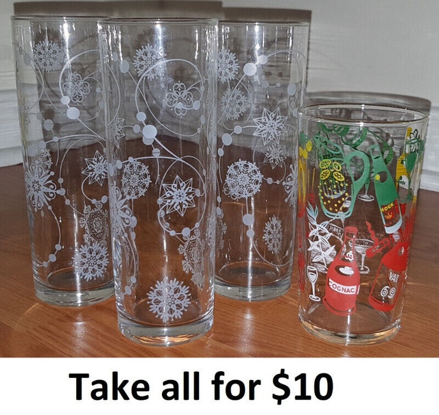 Drinking Glasses Lot (Take all for $10)