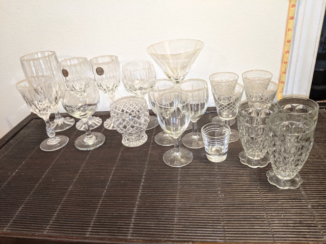 19 Piece Fancy Glasses Lot (Take all for $50)