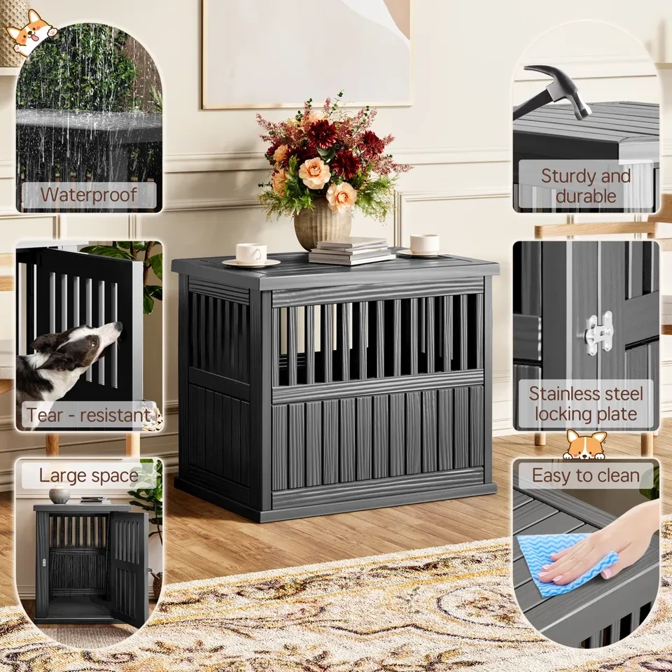 Dog Crate Furniture - Decorative Corner Dog House - photo 5