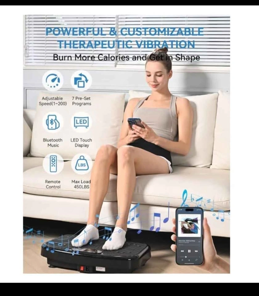Vibration Plate Exercise Machine with Bluetooth - photo 3