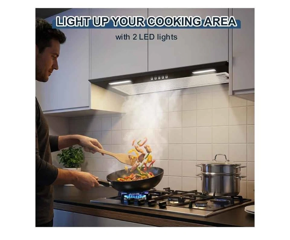 New 24-Inch Insert Range Hood, 353 CFM, 3-Speed - photo 2