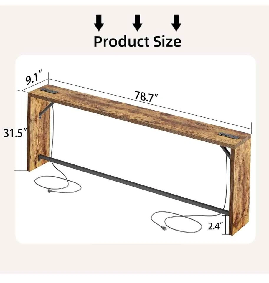 Brand new 79'' Long Console Sofa Table - photo 3