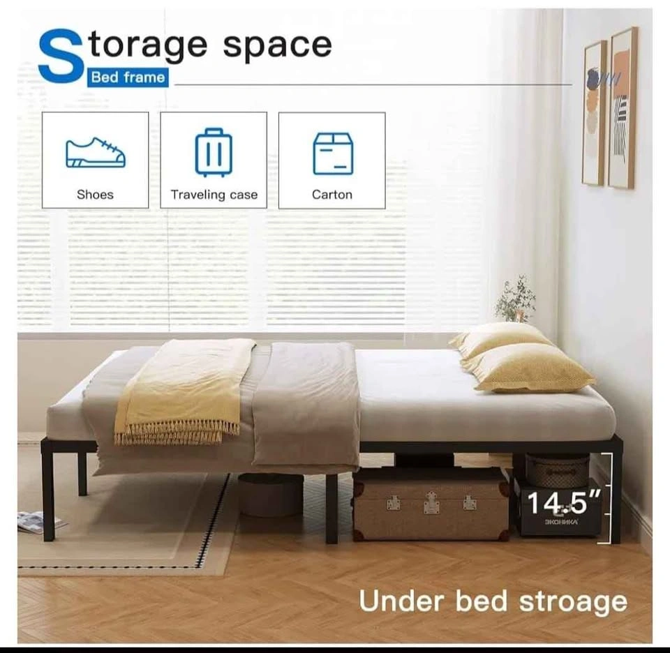 Brand New Queen Metal Bed Frame - 16" Heavy Duty - photo 4