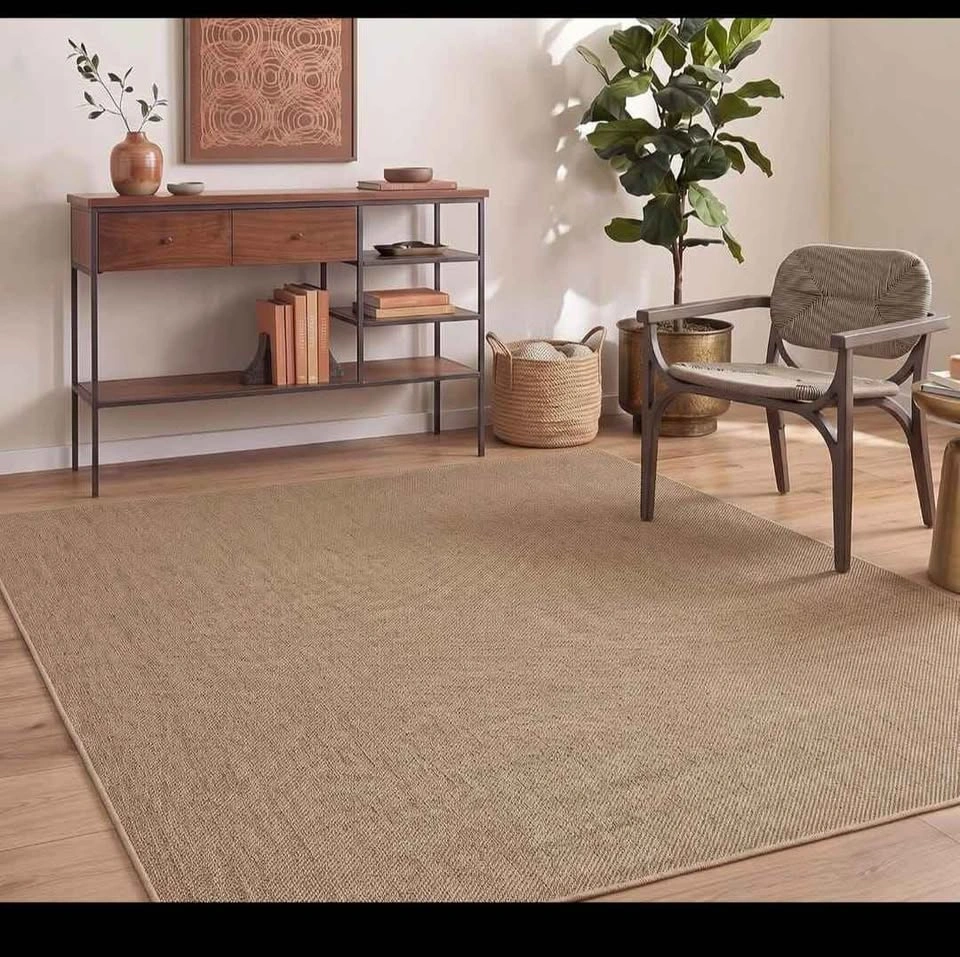 Brand new Area Rug (Woven Texture) 9x12 ft Taupe Beige - photo 3