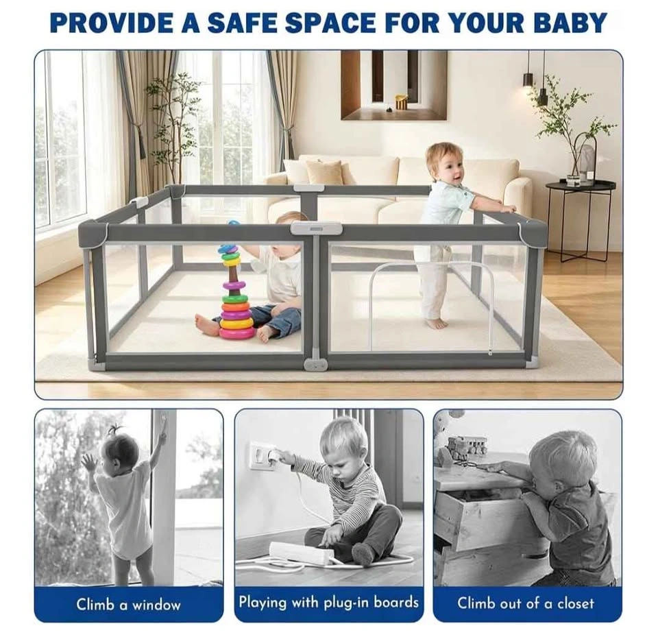 Brand new Foldable Baby Playpen, 59 x 71 in - photo 3