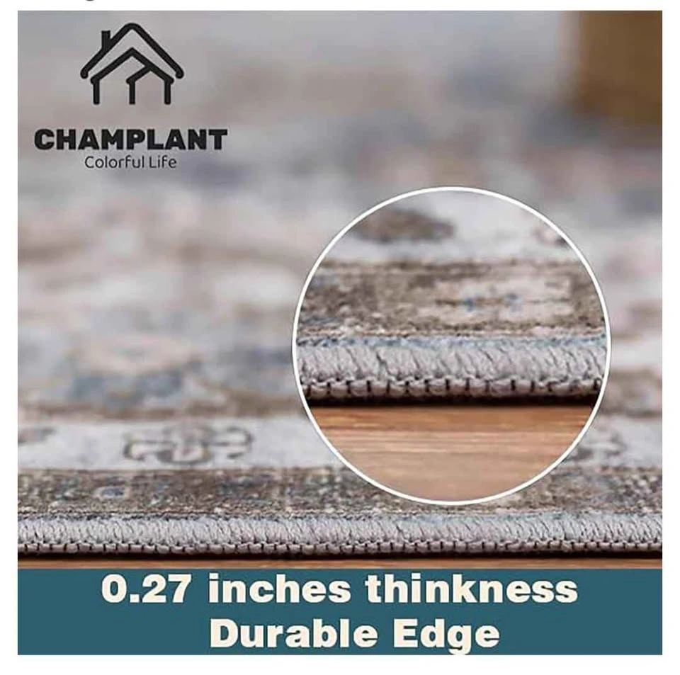 Brand new 6x9 ft Washable Vintage Traditional Area Rug - photo 2