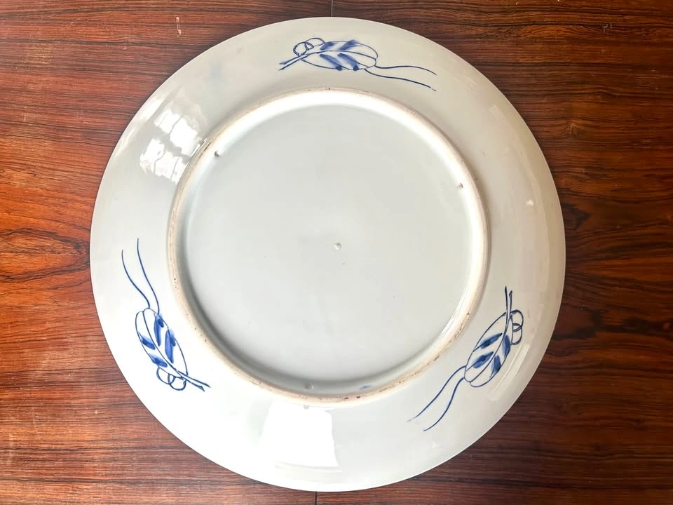 Large Vintage Japanese Imari Porcelain Wall Charger / Plate - photo 3