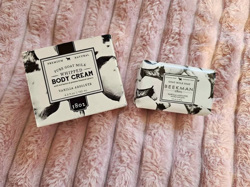 Beekman 1802 Vanilla Absolute Goat Milk Body Cream and Soap Set
