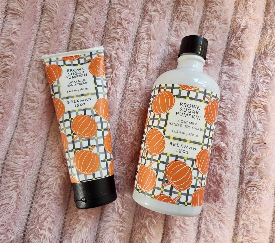 Beekman 1802 Brown Sugar Pumpkin Goat Milk Hand Cream & Body Was