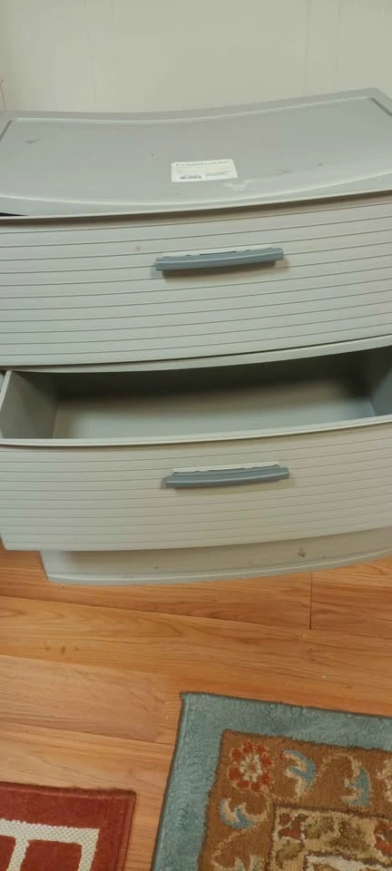 3-Drawer Storage Cabinet / Plastic Dresser – Good Condition - photo 2