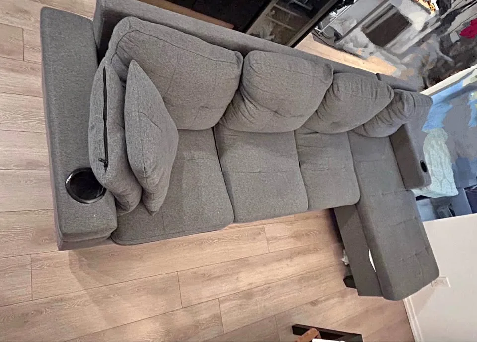 Grey Sectional Sofa with Storage thumbnail