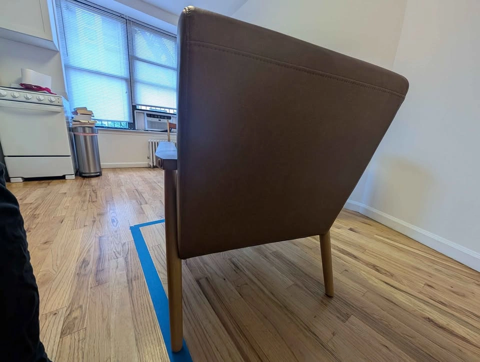 Brown accent chair, mid century modern (MCM) style - photo 4