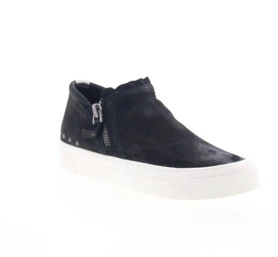 Miz Mooz Arret Women’s Black Leather Zipper Lifestyle Sneakers S - photo 2