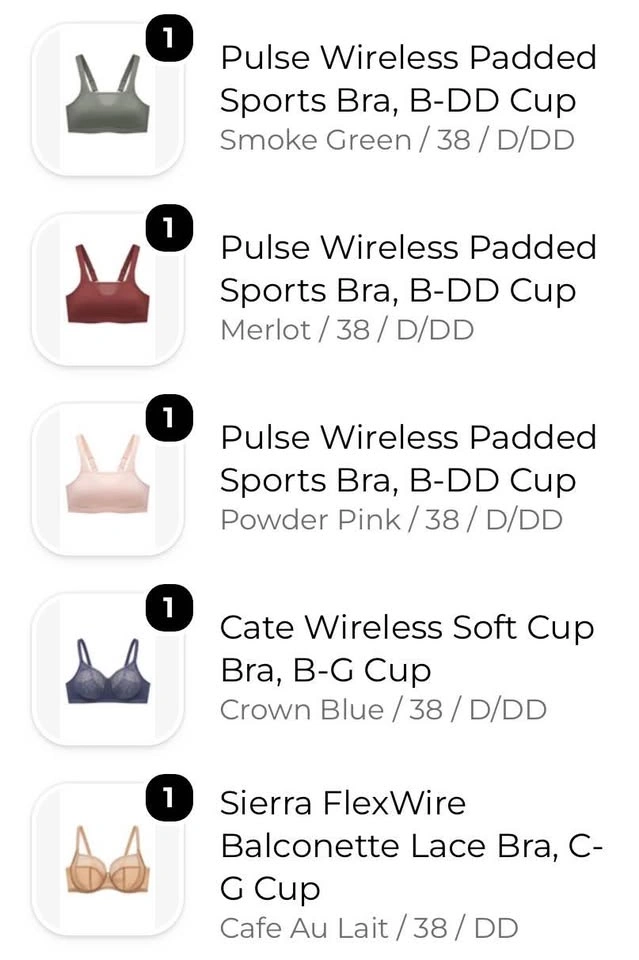 NEW Understance Bras 38DD – Tags Attached – Multiple Styles - photo 2