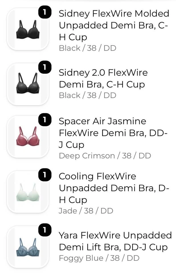 NEW Understance Bras 38DD – Tags Attached – Multiple Styles - photo 3