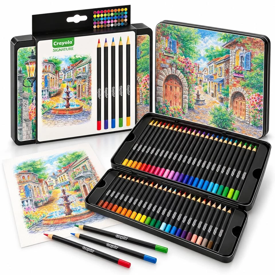 Crayola Signature Blend & Shade 50 Colored Pencils Tin - photo 3