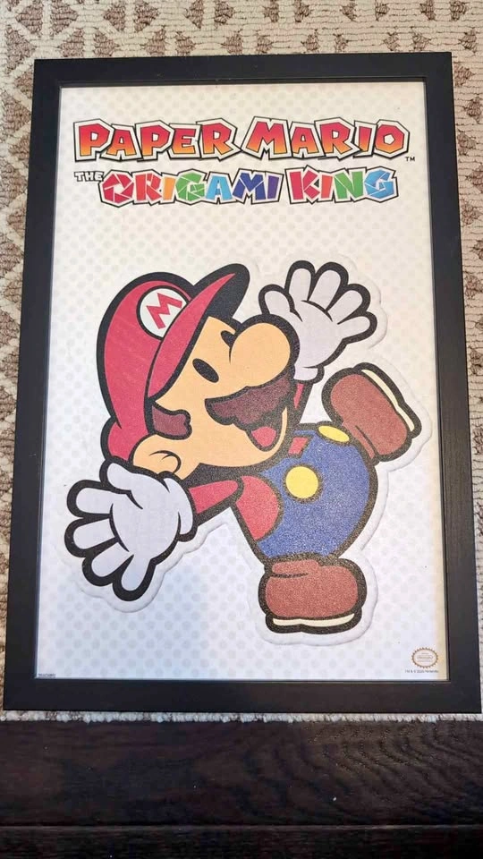 Nintendo Paper Mario: The Origami King Framed Poster