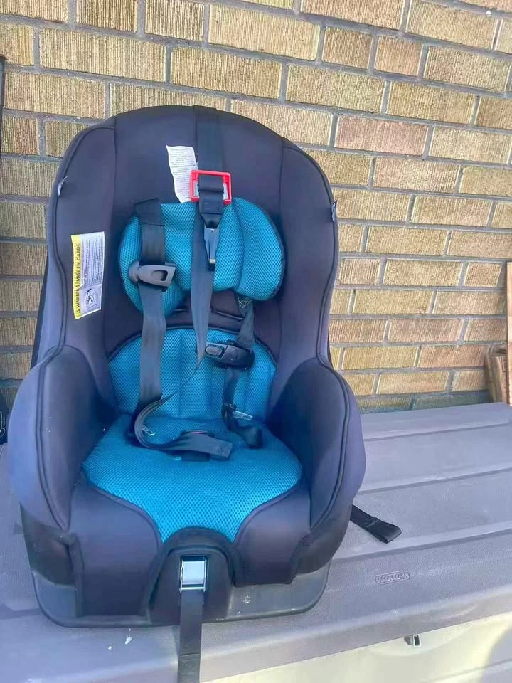 Teal and Black Convertible Car Seat