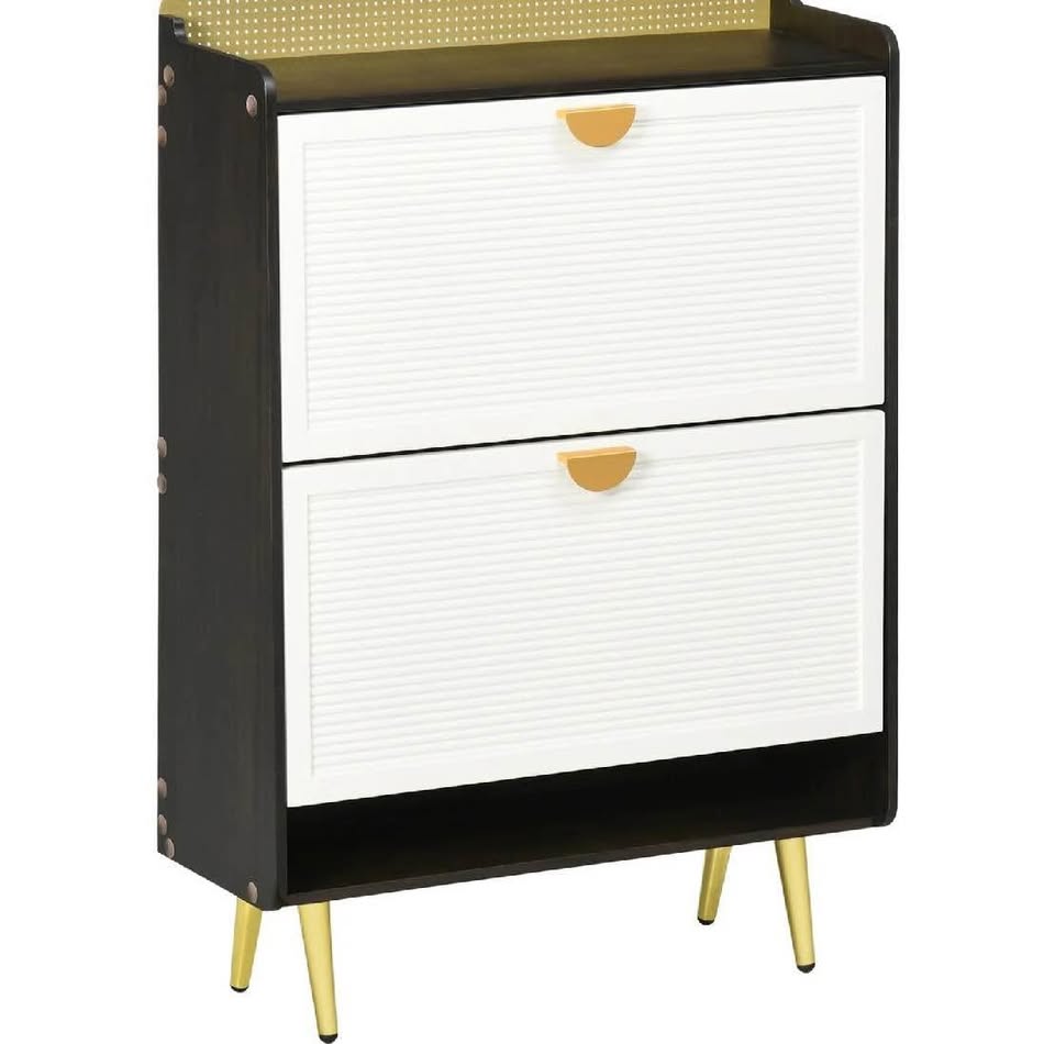 NEW Slim Bamboo 12-Pair Shoe Cabinet - photo 2