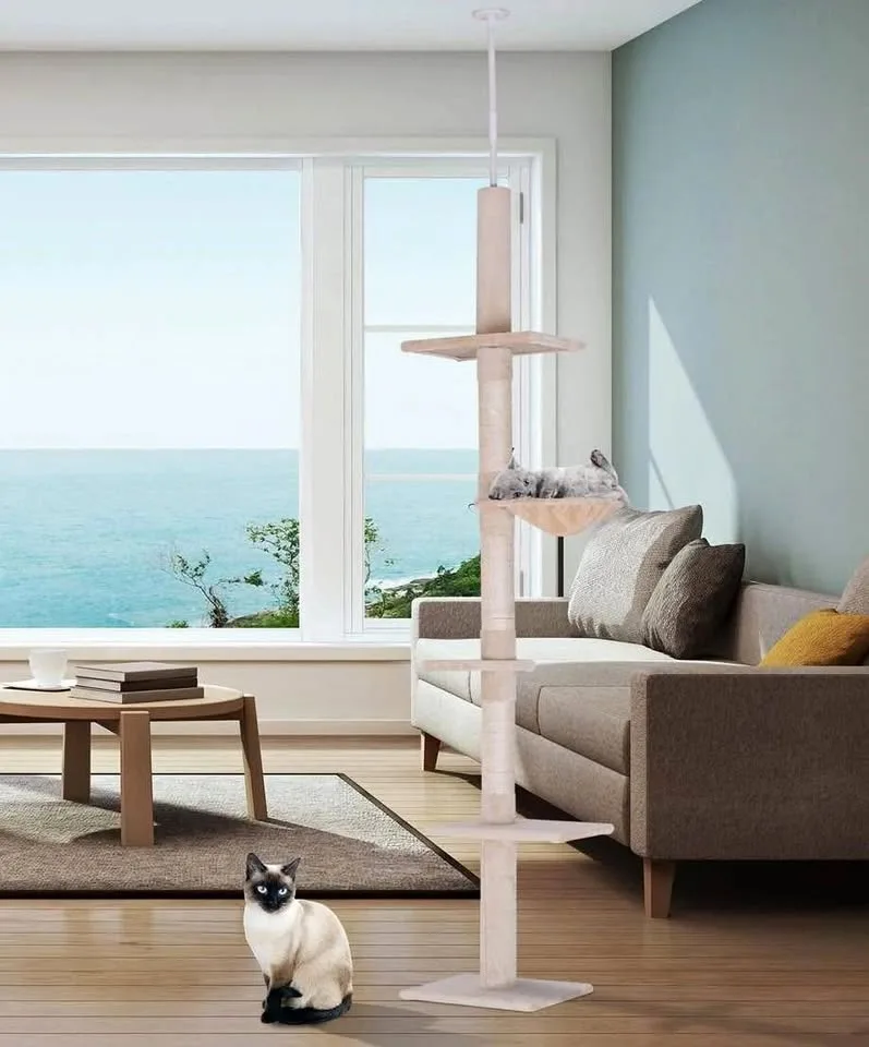 NEW Floor-to-Ceiling 5-Tier Cat Tree thumbnail