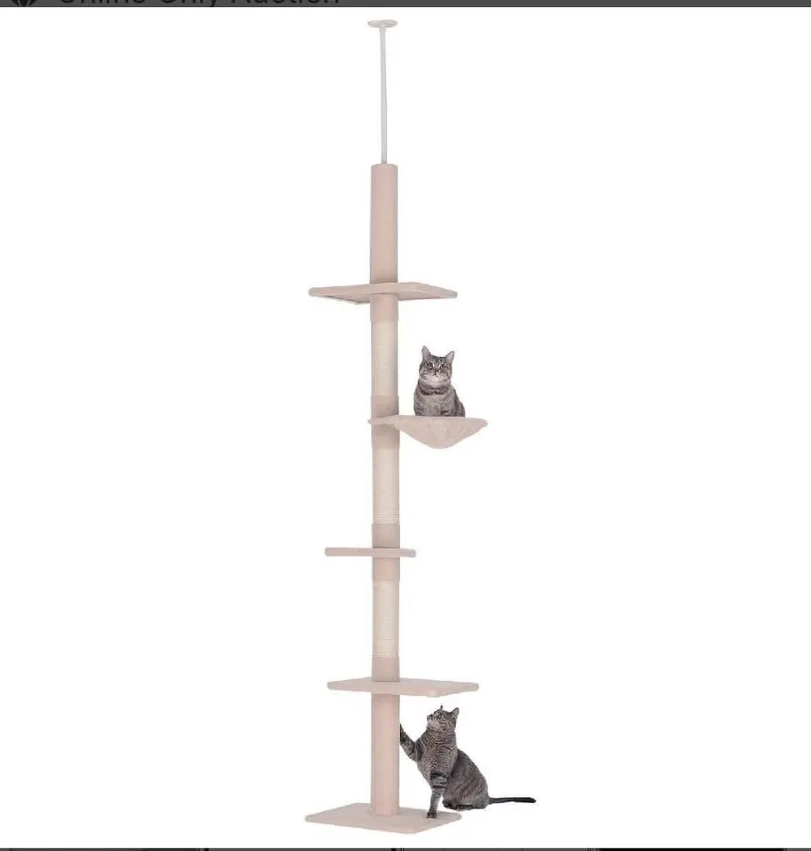 NEW Floor-to-Ceiling 5-Tier Cat Tree image indicator(2)
