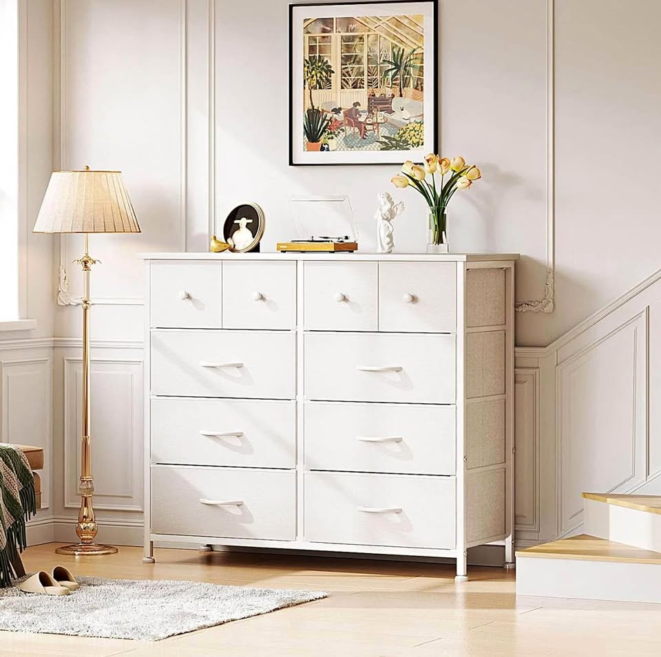 New MUTUN Dresser for Bedroom, 10 Storage Tall Drawer