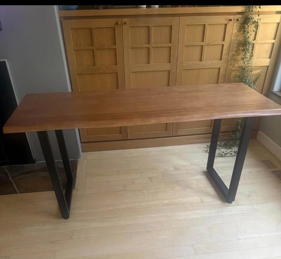 Solid Wood Desk 47in – Computer Desk / Small Dining - photo 5