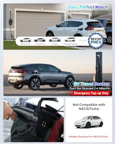 EVDANCE Portable EV Charger Level 1 & 2 - 16A Smart EVSE - photo 2
