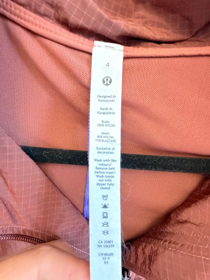 Lululemon Ripstop Convertible hiking jacket sz 4 - photo 5