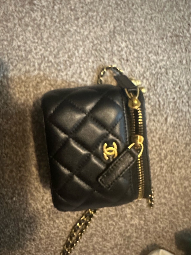 Chanel Quilted Vanity Case