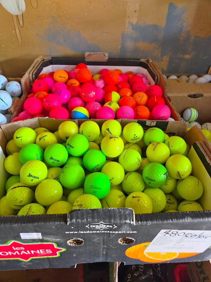 Premium Colored Golf Balls - Neon Pink Yellow Green - Markham